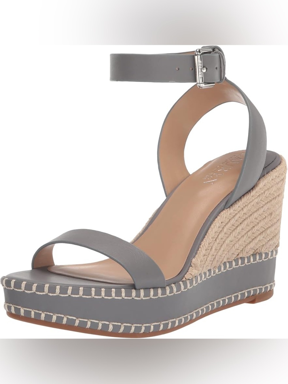Lauren Ralph Lauren Hilarie Ocean Grey Espadrille Sz 7 BNWB